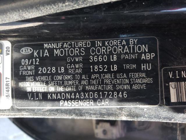 Photo 10 from auction – 2013 KIA BORREGO EX with VIN KNADN4A3XD6172846