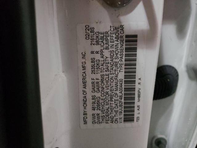 Photo 10 from auction – 2020 ACURA TLX TECHNO with VIN 19UUB2F48LA004430