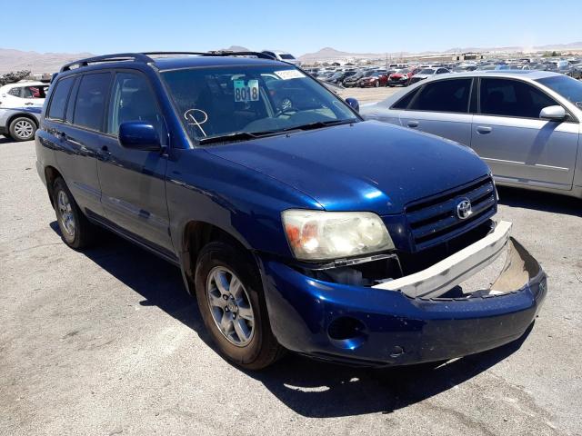 TOYOTA HIGHLANDER 2007 with VIN JTEEP21A870213224 - Photo from auction