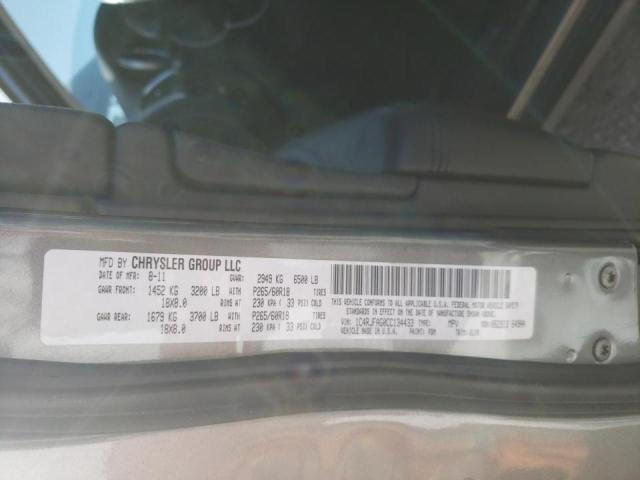 Photo 10 from auction – 2012 JEEP GRAND CHER with VIN 1C4RJFAG0CC134433