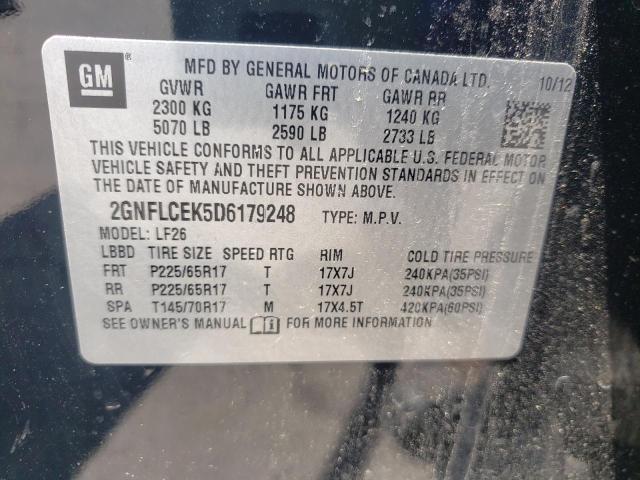 Photo 10 from auction – 2013 CHEVROLET EQUINOX LS with VIN 2GNFLCEK5D6179248