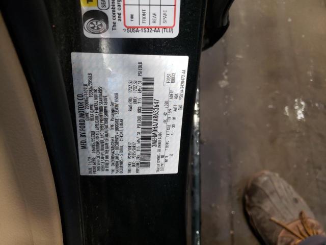 Photo 10 from auction – 2010 MERCURY MILAN with VIN 3MEHM0HA7AR633647