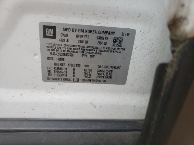 Photo 10 from auction – 2019 BUICK ENCORE PRE with VIN KL4CJESB3KB832598