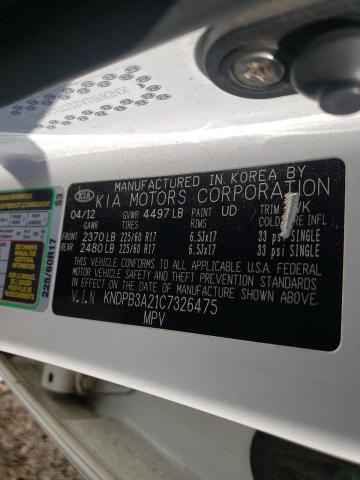 Photo 10 from auction – 2012 KIA SPORTAGE B with VIN KNDPB3A21C7326475