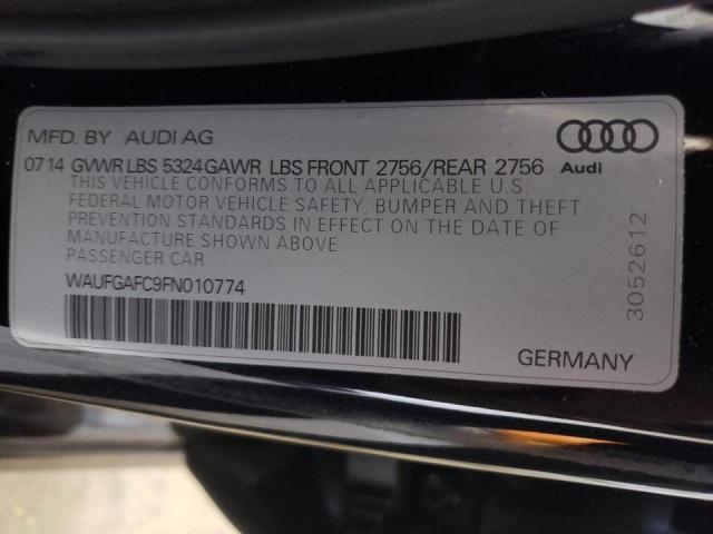 Photo 10 from auction – 2015 AUDI A6 PREMIUM with VIN WAUFGAFC9FN010774