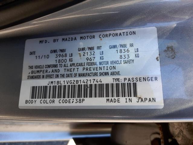 Photo 10 from auction – 2011 MAZDA 3 I with VIN JM1BL1VG2B1421744