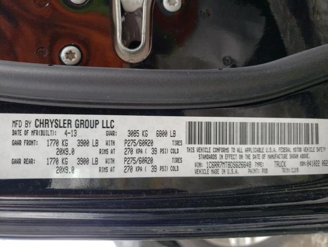 Photo 10 from auction – 2013 RAM 1500 SPORT with VIN 1C6RR7MT8DS626648