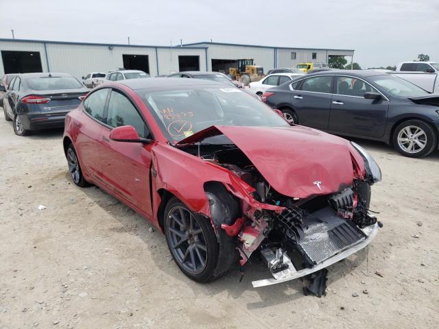 TESLA MODEL 3 2022 with VIN 5YJ3E1EB1NF185473 - Photo from auction