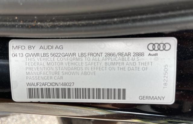 Photo 10 from auction – 2013 AUDI S6 with VIN WAUF2AFCXDN148027