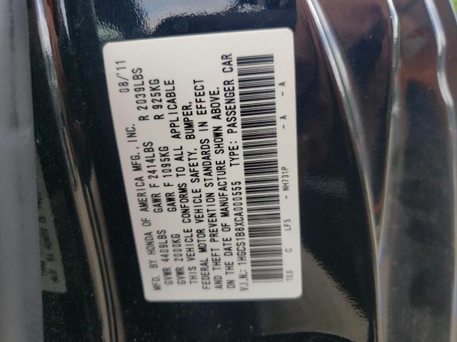 Photo 10 from auction – 2012 HONDA ACCORD EXL with VIN 1HGCS1B8XCA000555