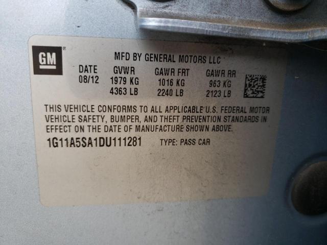 Photo 10 from auction – 2013 CHEVROLET MALIBU LS with VIN 1G11A5SA1DU111281