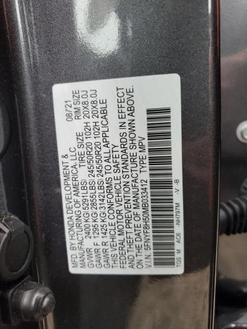 Photo 10 from auction – 2021 HONDA PASSPORT E with VIN 5FNYF8H50MB033412