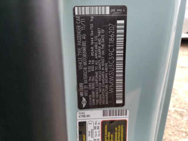 Photo 10 from auction – 2012 MINI COOPER with VIN WMWSU3C59CT186207