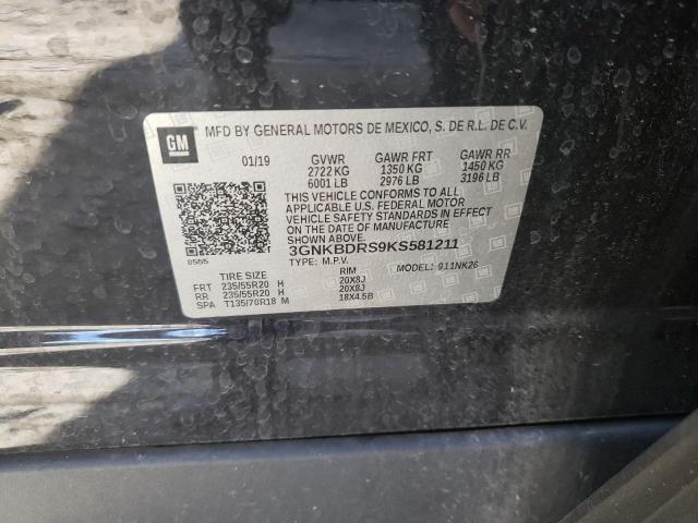 Photo 10 from auction – 2019 CHEVROLET BLAZER 3LT with VIN 3GNKBDRS9KS581211