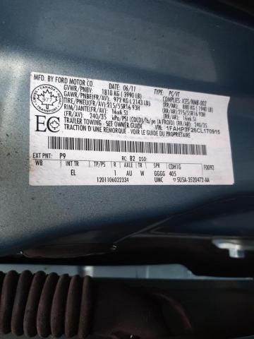 Photo 10 from auction – 2012 FORD FOCUS SE with VIN 1FAHP3F26CL170915