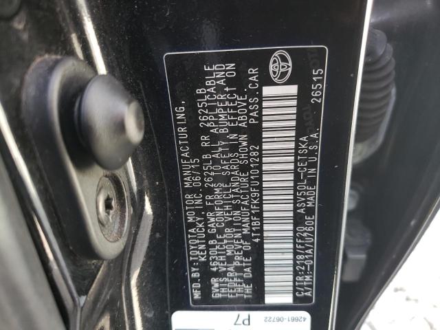 Photo 10 from auction – 2015 TOYOTA CAMRY LE with VIN 4T1BF1FK9FU101282