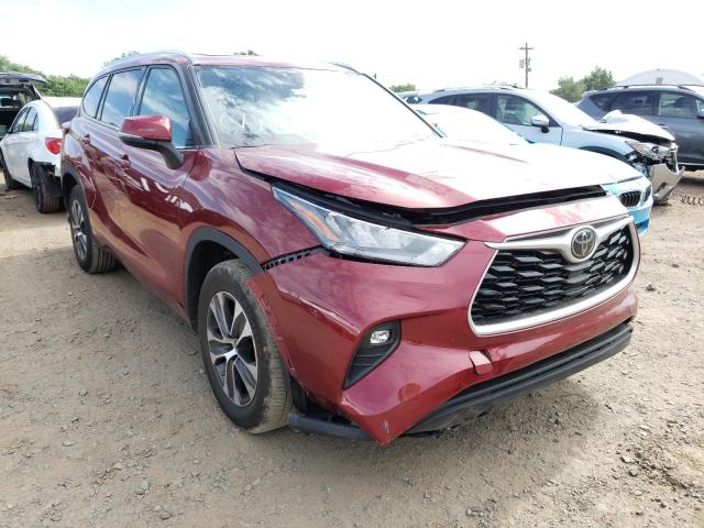 TOYOTA HIGHLANDER 2020 with VIN 5TDGZRAH3LS010231 - Photo from auction
