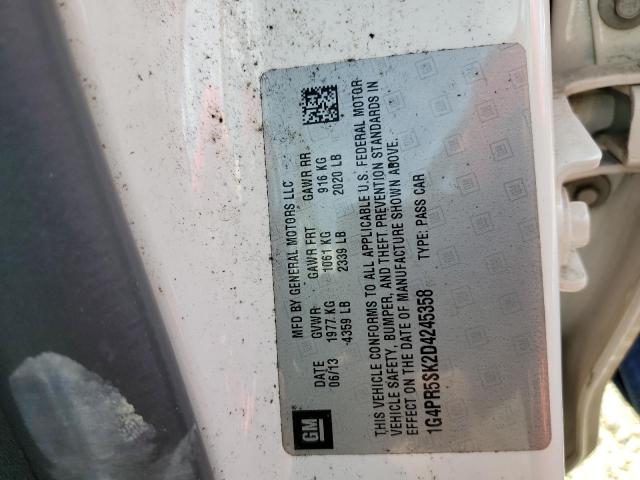 Photo 10 from auction – 2013 BUICK VERANO with VIN 1G4PR5SK2D4245358
