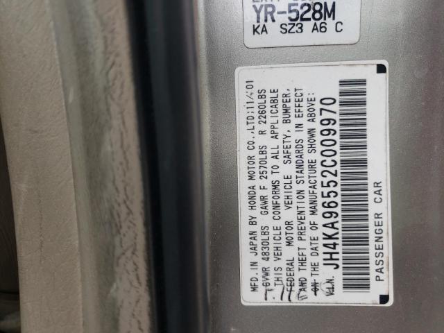 Photo 10 from auction – 2002 ACURA 3.5RL with VIN JH4KA96552C009970