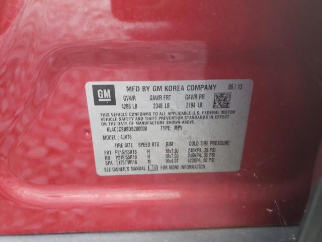 Photo 10 from auction – 2013 BUICK ENCORE with VIN KL4CJCSB8DB200008