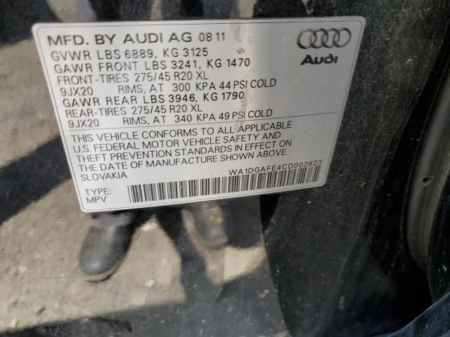 Photo 10 from auction – 2012 AUDI Q7 PRESTIG with VIN WA1DGAFE4CD002623