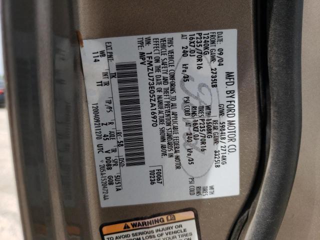 Photo 10 from auction – 2005 FORD EXPLORER X with VIN 1FMZU73E05ZA16970