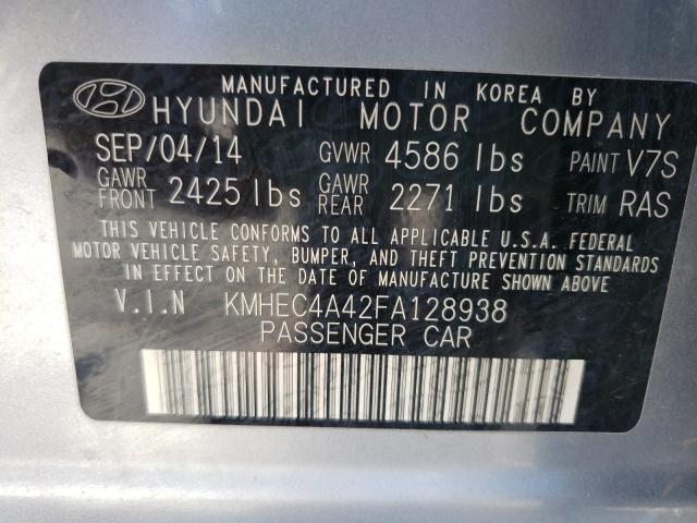 Photo 10 from auction – 2015 HYUNDAI SONATA HYB with VIN KMHEC4A42FA128938