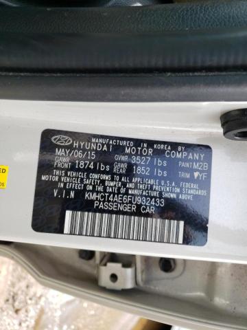 Photo 10 from auction – 2015 HYUNDAI ACCENT GLS with VIN KMHCT4AE6FU932433