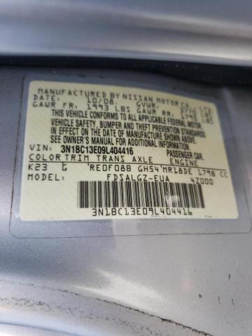 Photo 10 from auction – 2009 NISSAN VERSA S with VIN 3N1BC13E09L404416