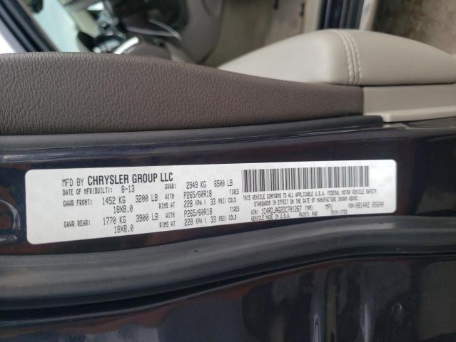 Photo 10 from auction – 2013 DODGE DURANGO SX with VIN 1C4RDJAG2DC701267