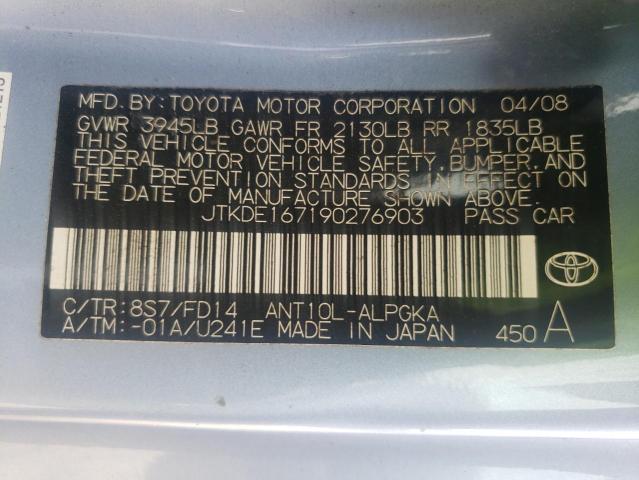 Photo 10 from auction – 2009 SCION TC with VIN JTKDE167190276903