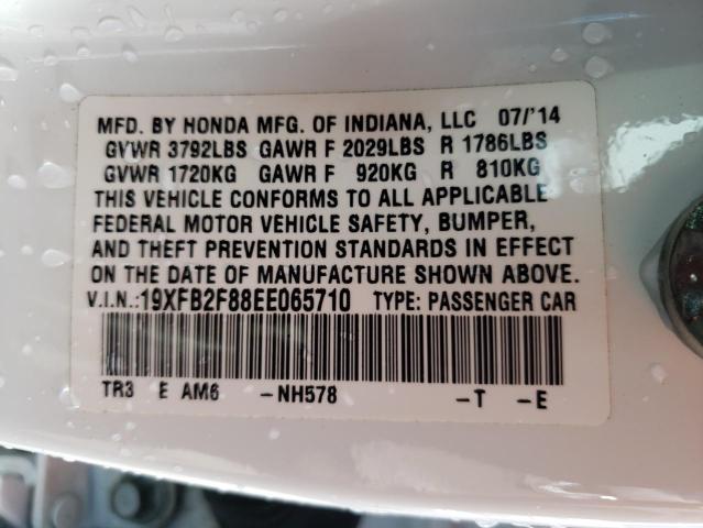 Photo 10 from auction – 2014 HONDA CIVIC EX with VIN 19XFB2F88EE065710