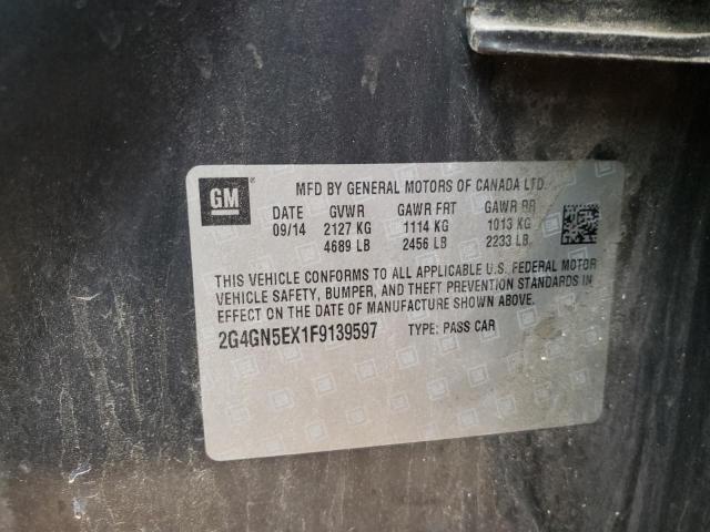 Photo 10 from auction – 2015 BUICK REGAL PREM with VIN 2G4GN5EX1F9139597