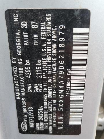 Photo 10 from auction – 2013 KIA OPTIMA LX with VIN 5XXGM4A79DG218979
