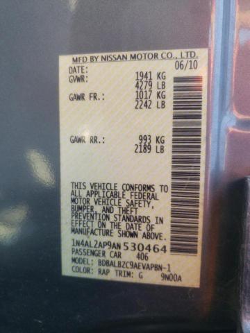 Photo 10 from auction – 2010 NISSAN ALTIMA BAS with VIN 1N4AL2AP9AN530464