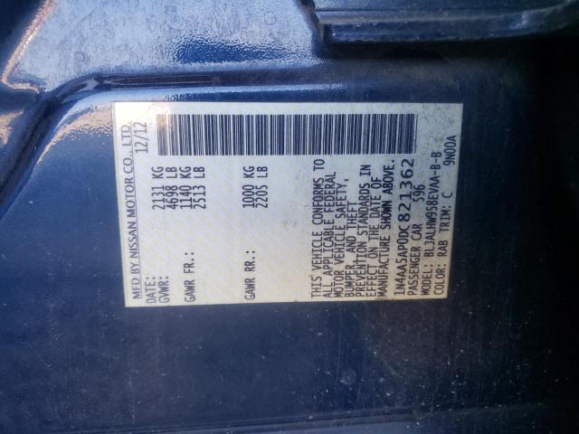 Photo 10 from auction – 2013 NISSAN MAXIMA S with VIN 1N4AA5AP0DC821362
