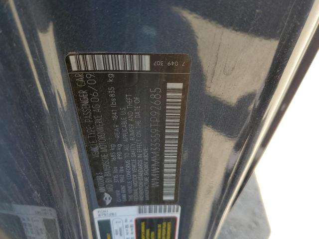 Photo 10 from auction – 2009 MINI COOPER S C with VIN WMWMM33559TP92685