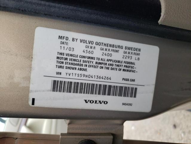 Photo 10 from auction – 2004 VOLVO S80 2.5T with VIN YV1TS59H041364264
