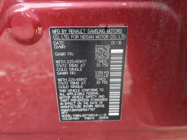 Photo 10 from auction – 2016 NISSAN ROGUE S with VIN KNMAT2MV5GP647797