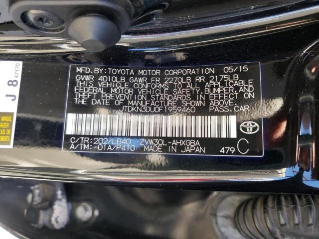 Photo 10 from auction – 2015 TOYOTA PRIUS with VIN JTDKN3DU0F1959460