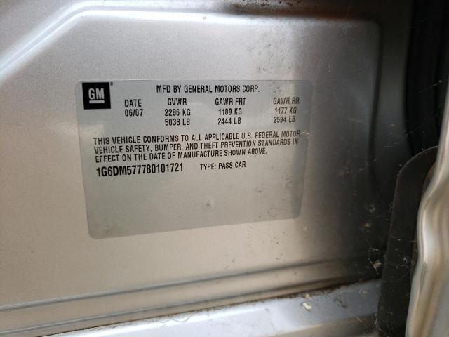 Photo 10 from auction – 2008 CADILLAC CTS with VIN 1G6DM577780101721