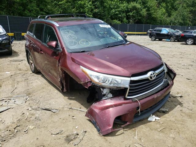 TOYOTA HIGHLANDER 2015 with VIN 5TDJKRFH9FS171061 - Photo from auction
