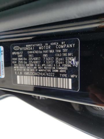 Photo 10 from auction – 2017 HYUNDAI TUCSON LIM with VIN KM8J3CA42HU474322