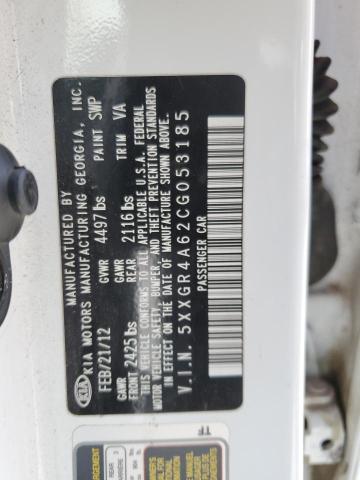 Photo 10 from auction – 2012 KIA OPTIMA SX with VIN 5XXGR4A62CG053185