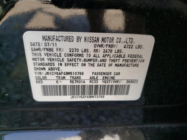 Photo 10 from auction – 2011 INFINITI G37 BASE with VIN JN1CV6AP4BM510766