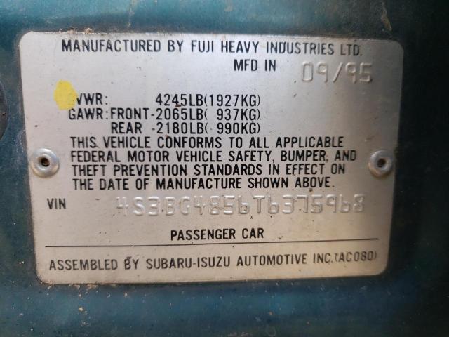 Photo 10 from auction – 1996 SUBARU LEGACY OUT with VIN 4S3BG4856T6375968