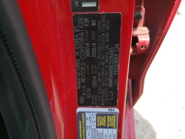 Photo 10 from auction – 2014 KIA FORTE LX with VIN KNAFX4A66E5226485