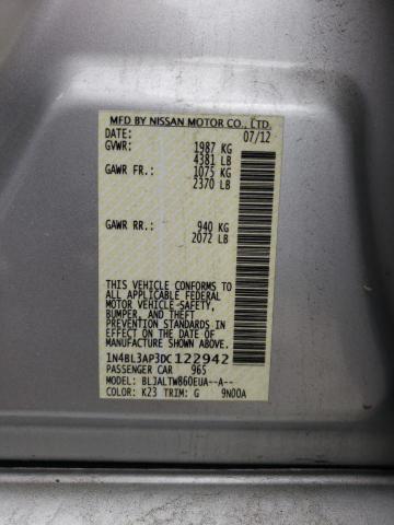 Photo 10 from auction – 2013 NISSAN ALTIMA 3.5 with VIN 1N4BL3AP3DC122942