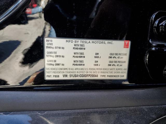Photo 10 from auction – 2013 TESLA MODEL S with VIN 5YJSA1CG8DFP20044
