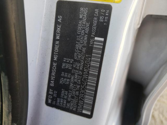 Photo 10 from auction – 2012 MINI COOPER COU with VIN WMWZB3C54CWM04041